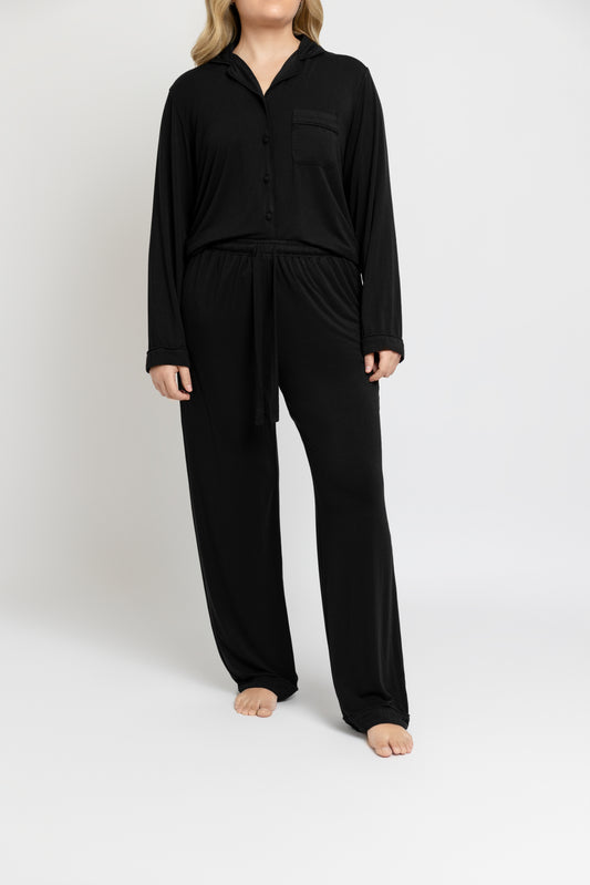 SleekComfort Long Sleeve Pajama Set