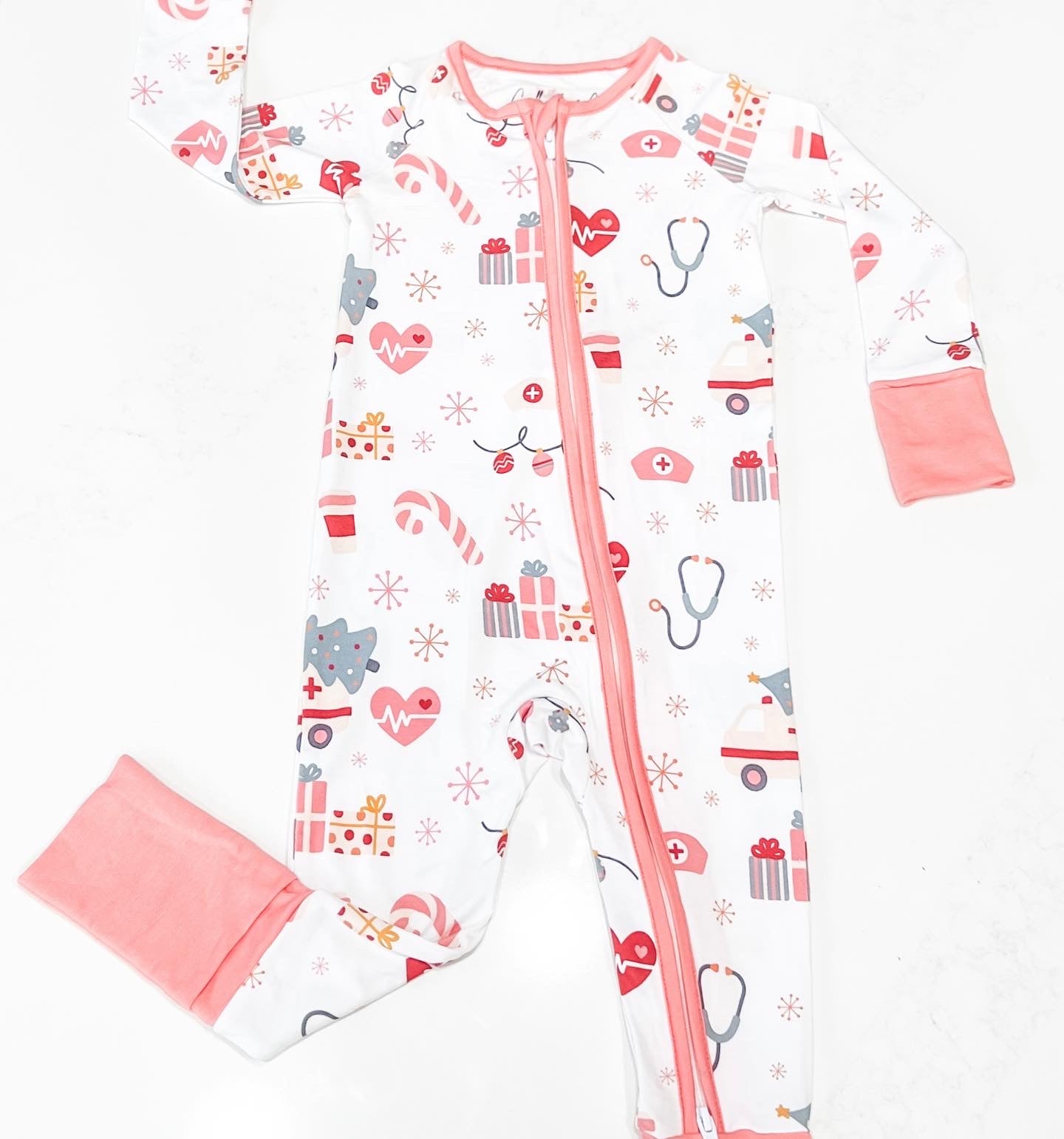 A Nurses Christmas Baby Footie